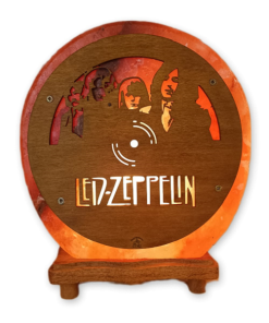 Lampada di Sale Himalayano 33 Giri Led Zeppelin BiciBio Bioprofumeria