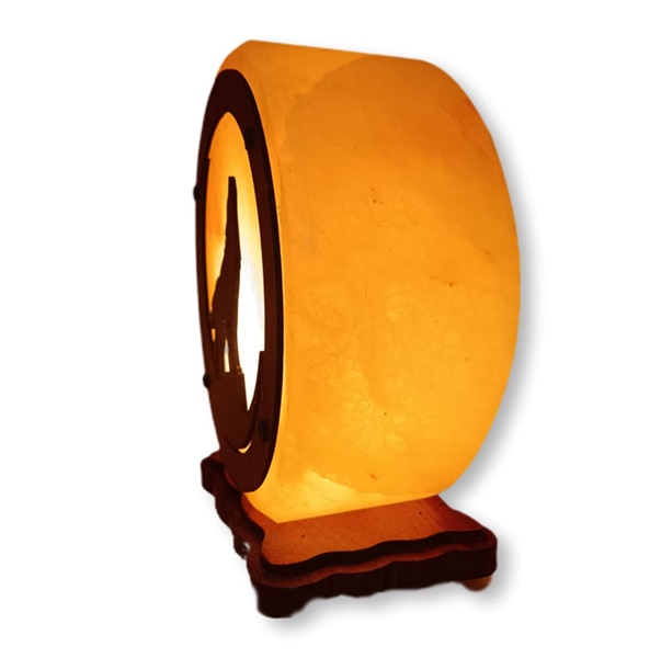 Lampada di Sale Himalayano Lupo Artigianale Bicibio Bioprofumeria - immagine 3