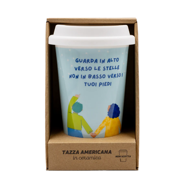 Tazza Americana In Ceramica Stelle IdeaForProject - immagine 4