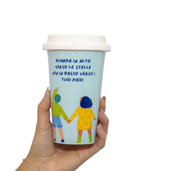 Tazza Americana In Ceramica Stelle IdeaForProject - immagine 3
